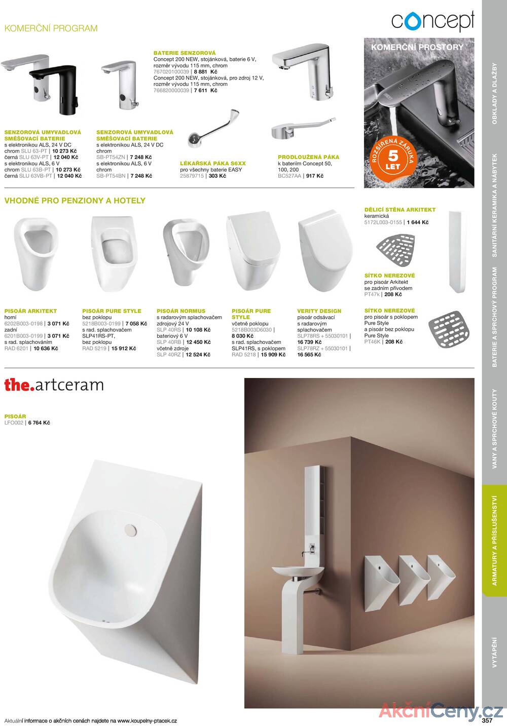 Leták Koupelny Ptáček
		  platný do 31.12.2025 - strana 357