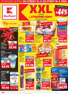 Leták Kaufland 12.3. - 18.3. - Kaufland - Třebíč Horka-Domky