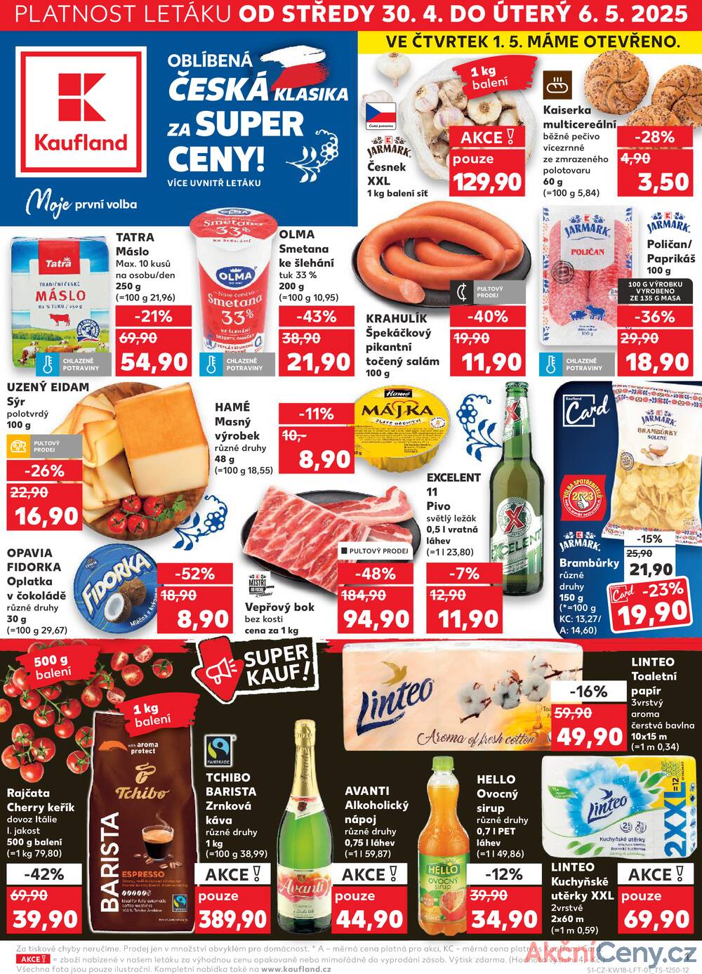 Leták Kaufland - Kaufland 30.4. - 6.5. - Kaufland - Hradec Králové - strana 1