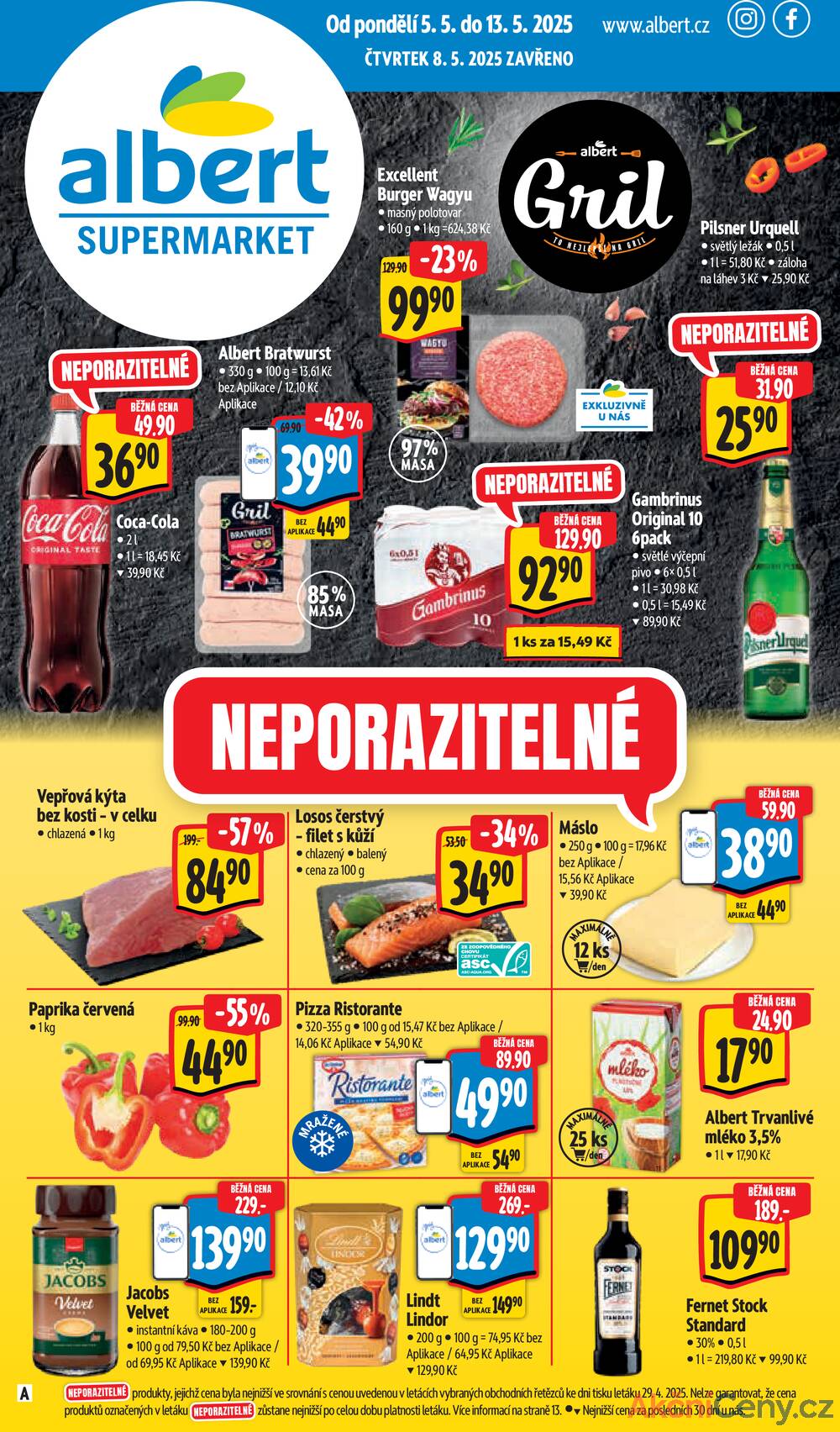 Leták Albert - Albert Supermarket Jihomoravský od 5.5. do 13.5.2025 - strana 1