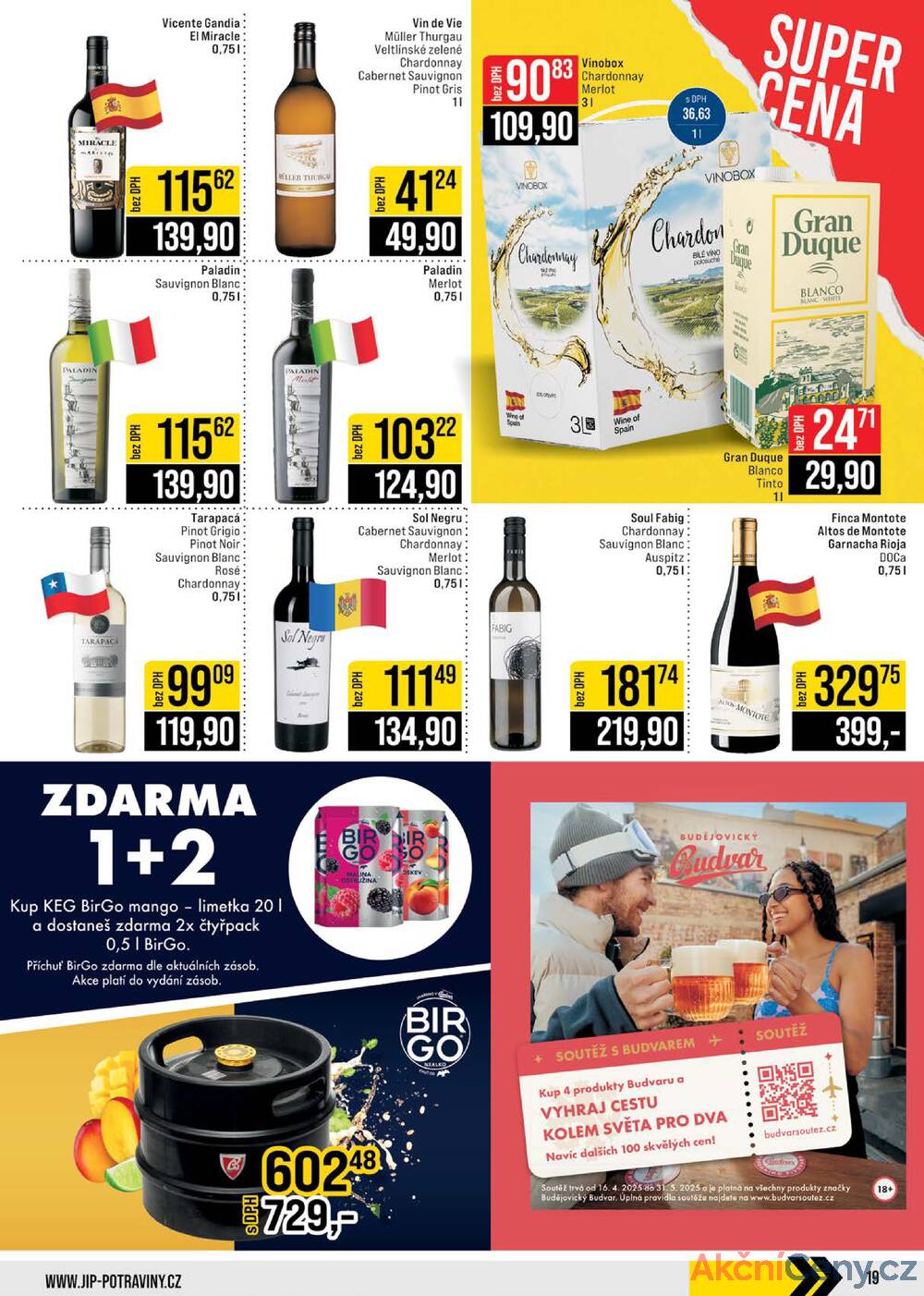 Leták JIP - JIP Cash & Carry Jilemnice, Pardubice, Ostrava, Karlovy Vary, Olomouc a Zlín od 7.5. do 13.5.2025 - strana 19