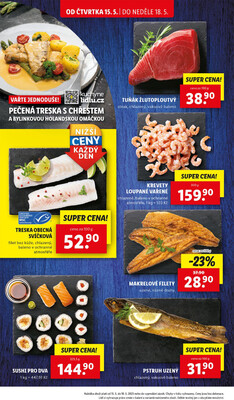 Lidl Čtvrtek od 15.5. do 18.5.2025