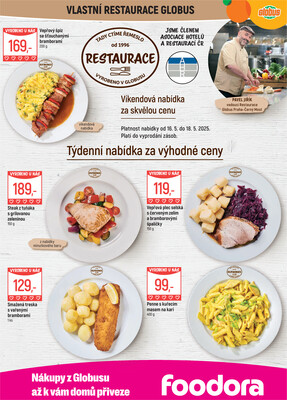 Akční leták Globus 14.5. - 20.5.2025 - Globus Praha - Centrum Černý Most