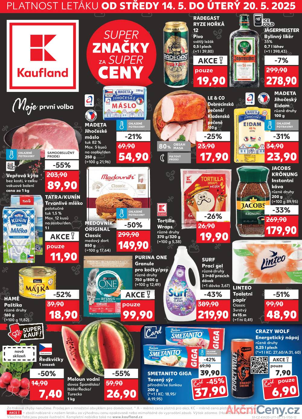 Leták Kaufland - Kaufland 14.5. - 20.5. - Kaufland - Teplice (Čs. Dobrovolců) - strana 1