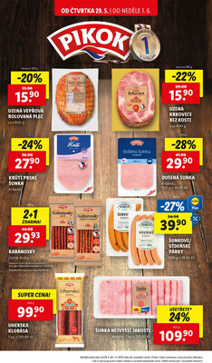 Lidl Čtvrtek od 26.5. do 1.6.2025