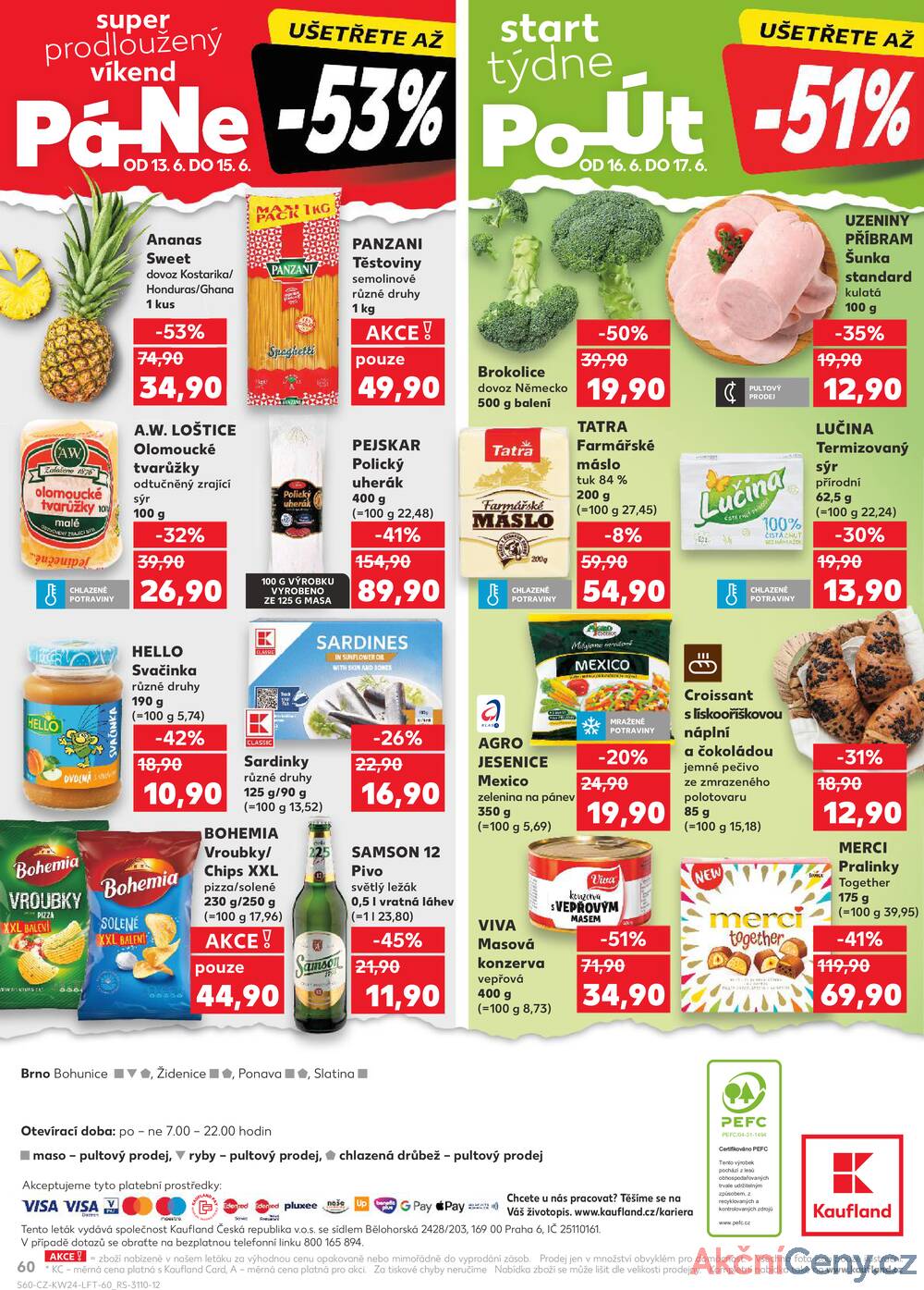 Leták Kaufland - Kaufland 11.6. - 17.6. - Kaufland - Brno - Bohunice - strana 60