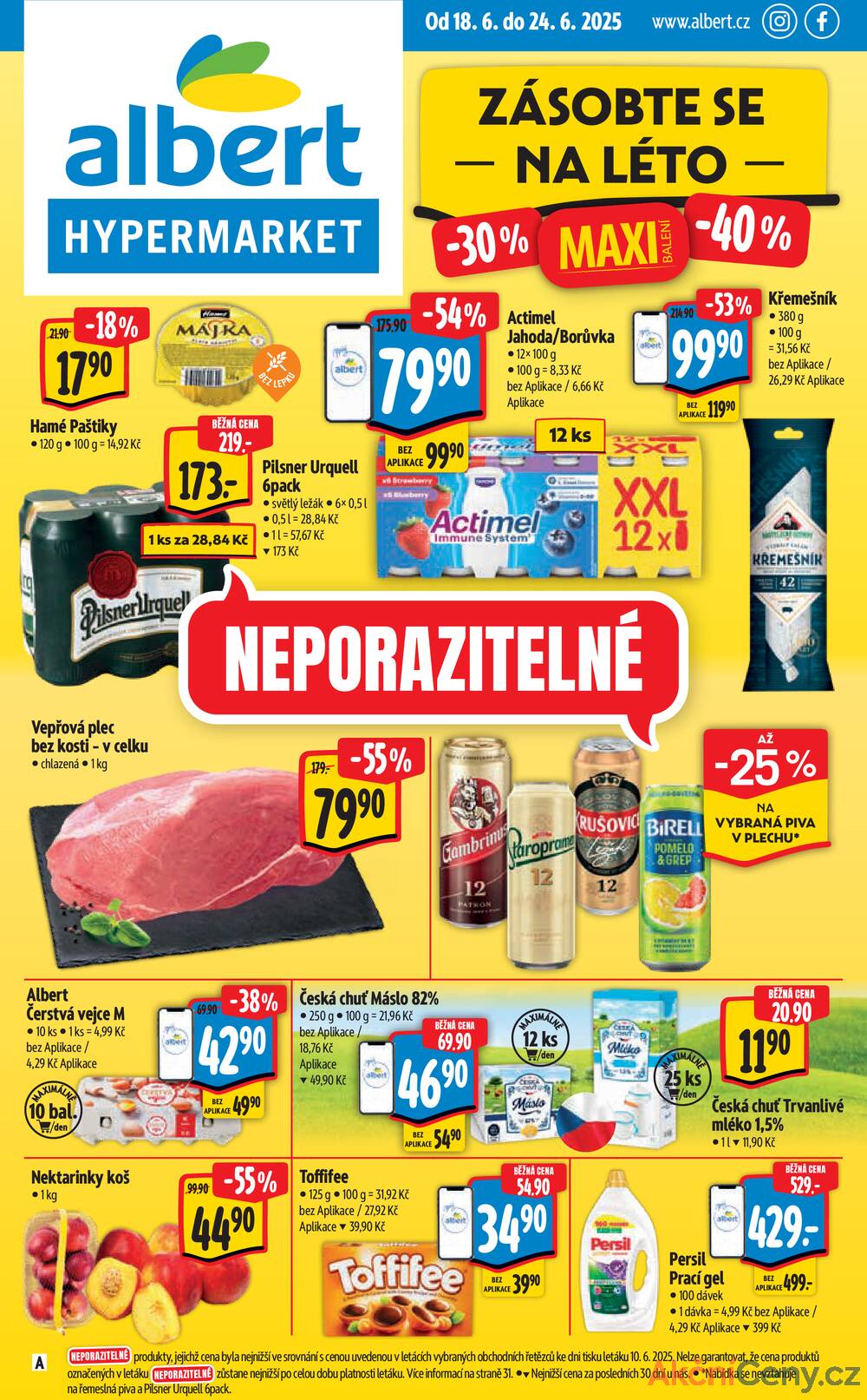 Leták Albert - Albert Hypermarket Jihomoravský od 18.6. do 24.6.2025 - strana 1