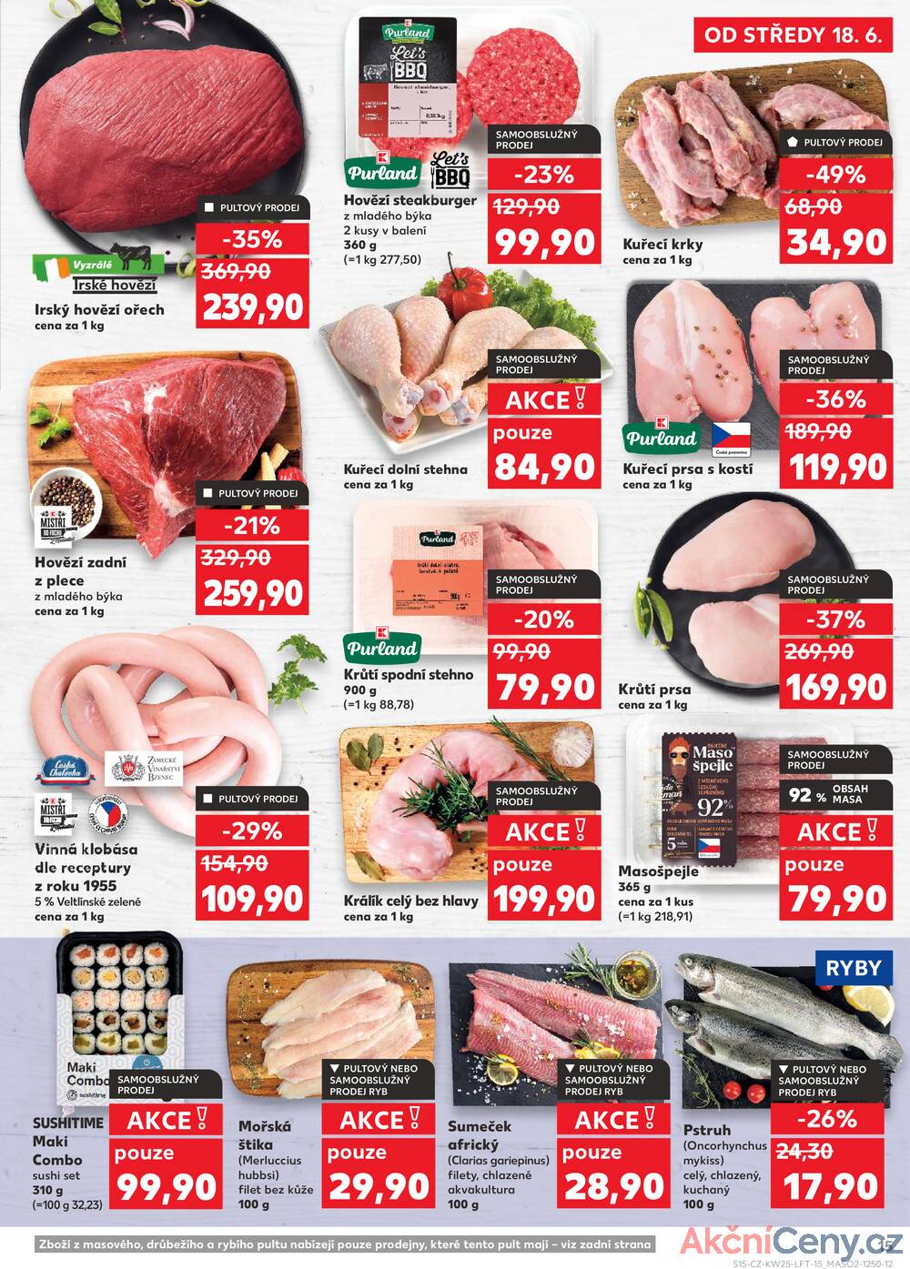 Leták Kaufland - Kaufland 18.6. - 24.6. - Kaufland - Lovosice (Siřejovická) - strana 15