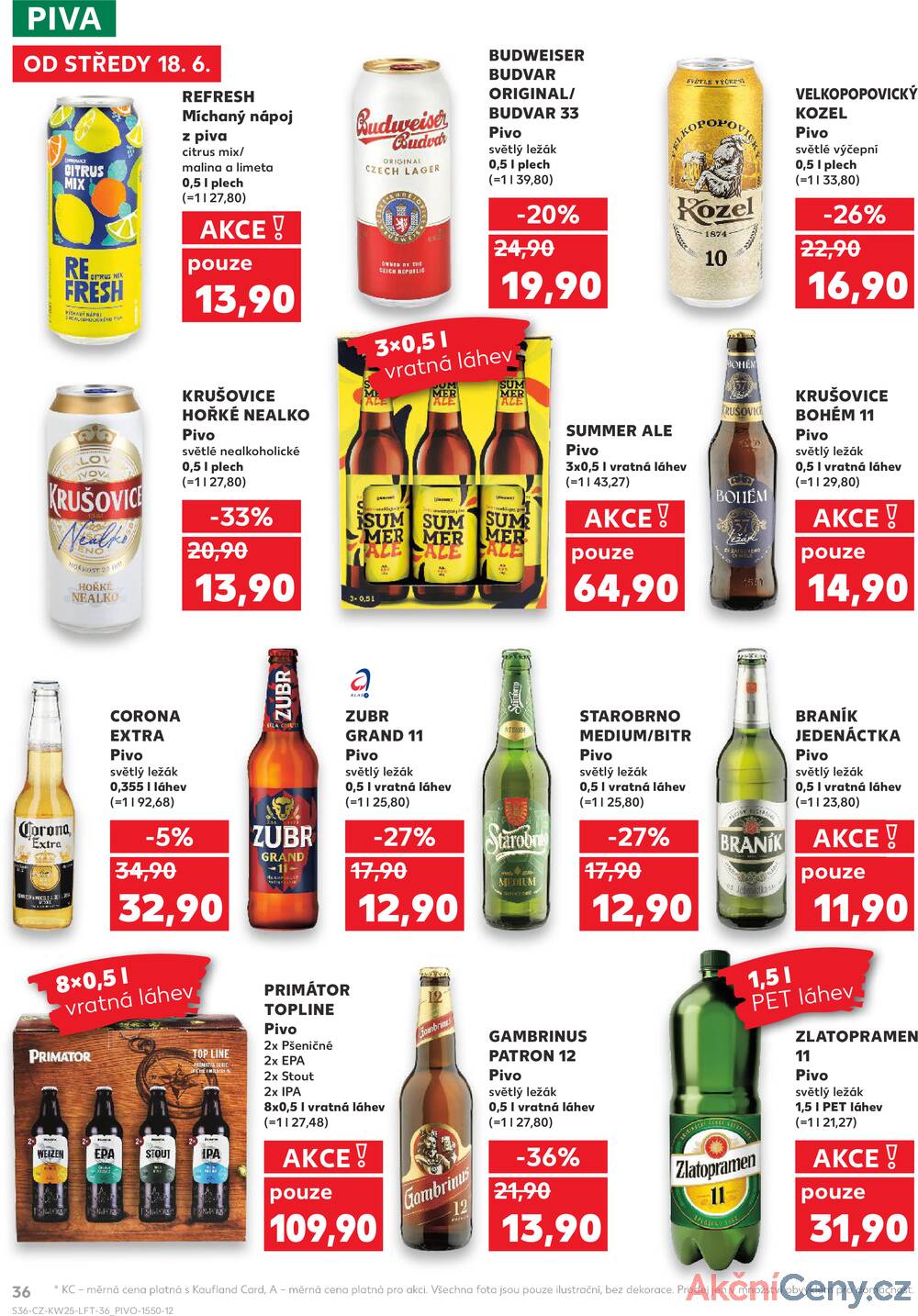 Leták Kaufland - Kaufland 18.6. - 24.6. - Kaufland - Lovosice (Siřejovická) - strana 36