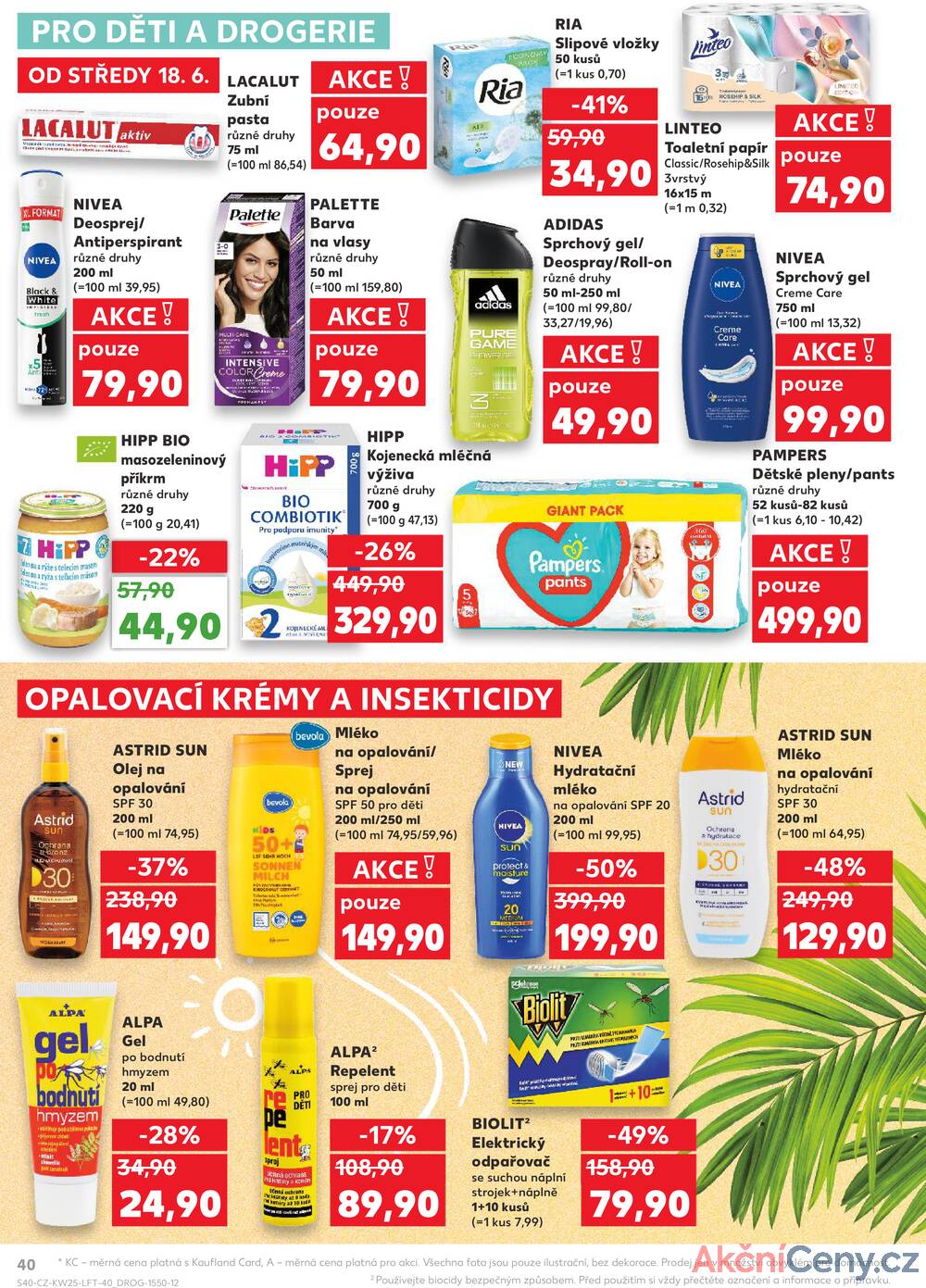 Leták Kaufland - Kaufland 18.6. - 24.6. - Kaufland - Lovosice (Siřejovická) - strana 40