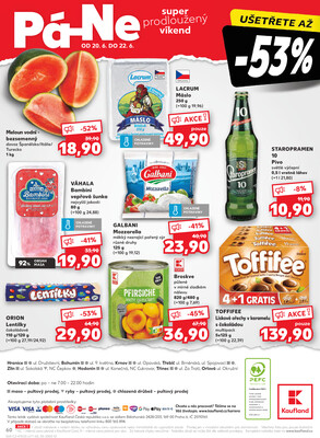 Kaufland 18.6. - 24.6. - Kaufland - Hodonín (Konečná)