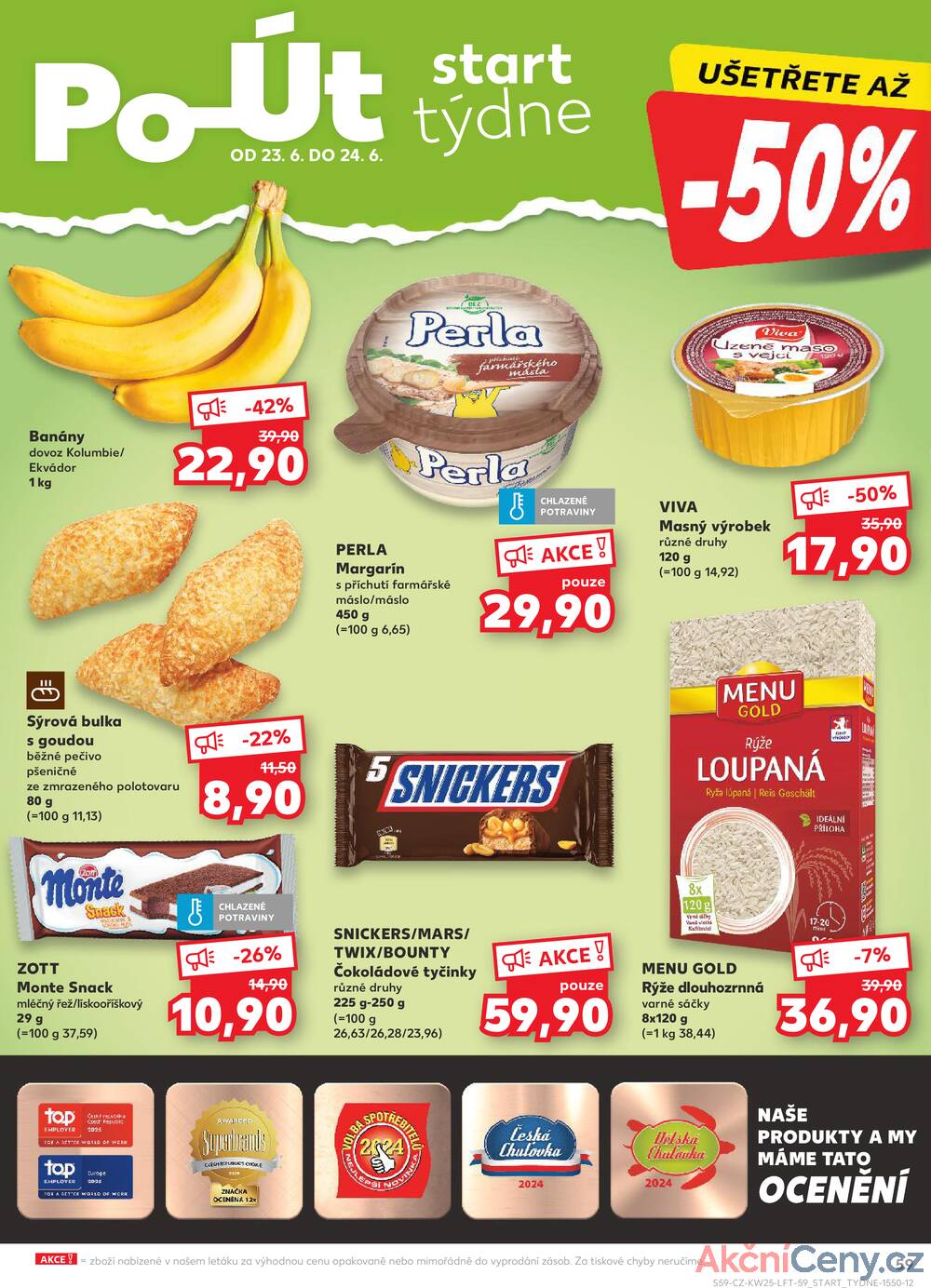 Leták Kaufland - Kaufland 18.6. - 24.6. - Kaufland - Praha 3 (Jarov) - strana 59