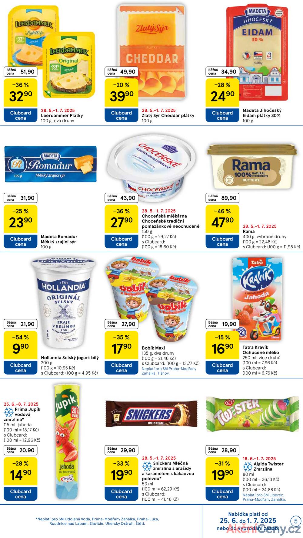 Leták Tesco - Tesco supermarkety od 25.6. do 1.7.2025 - strana 5 Leták Tesco - Tesco supermarkety od 25.6. do 1.7.2025 - strana 5