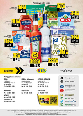 JIP Cash & Carry Brno, Praha, Ostrava od 25.6. do 1.7.2025
