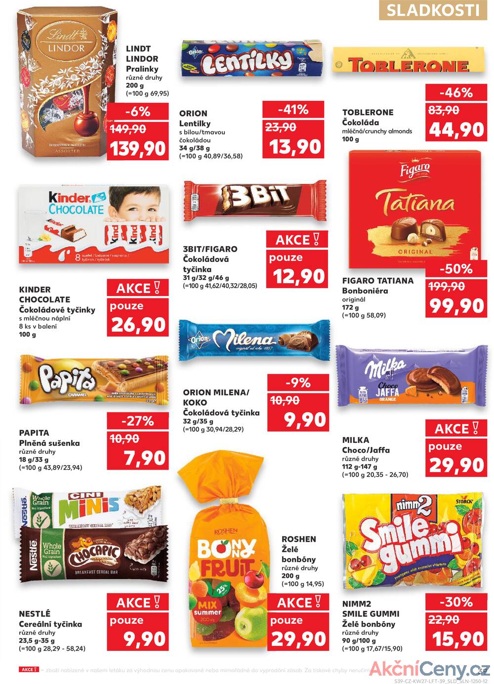 Leták Kaufland - Kaufland 2.7. - 8.7. - Kaufland - Praha 6 (Podbaba) - strana 39