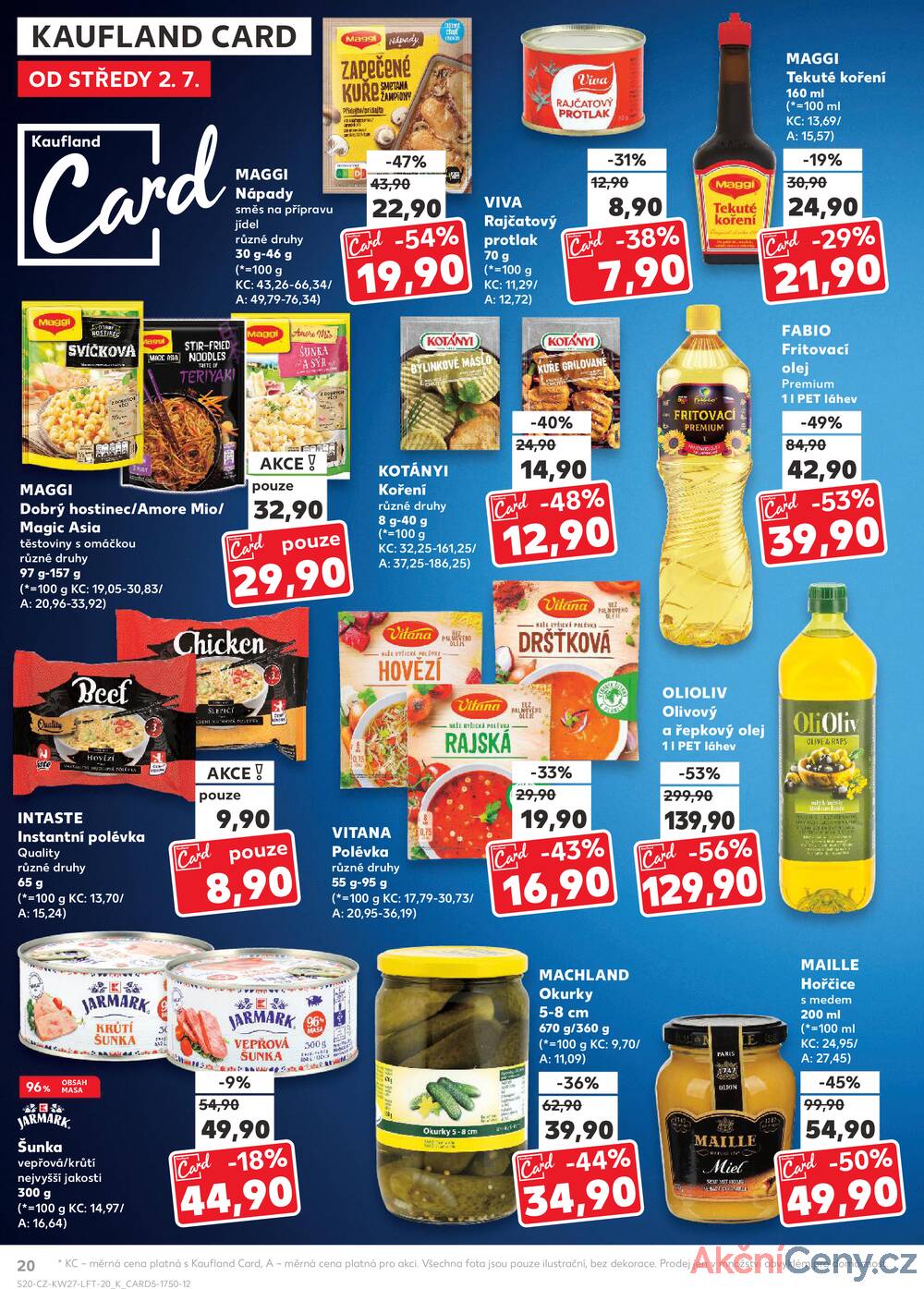 Leták Kaufland - Kaufland 2.7. - 8.7. - Kaufland - Praha 8 (Malý Klín) - strana 20