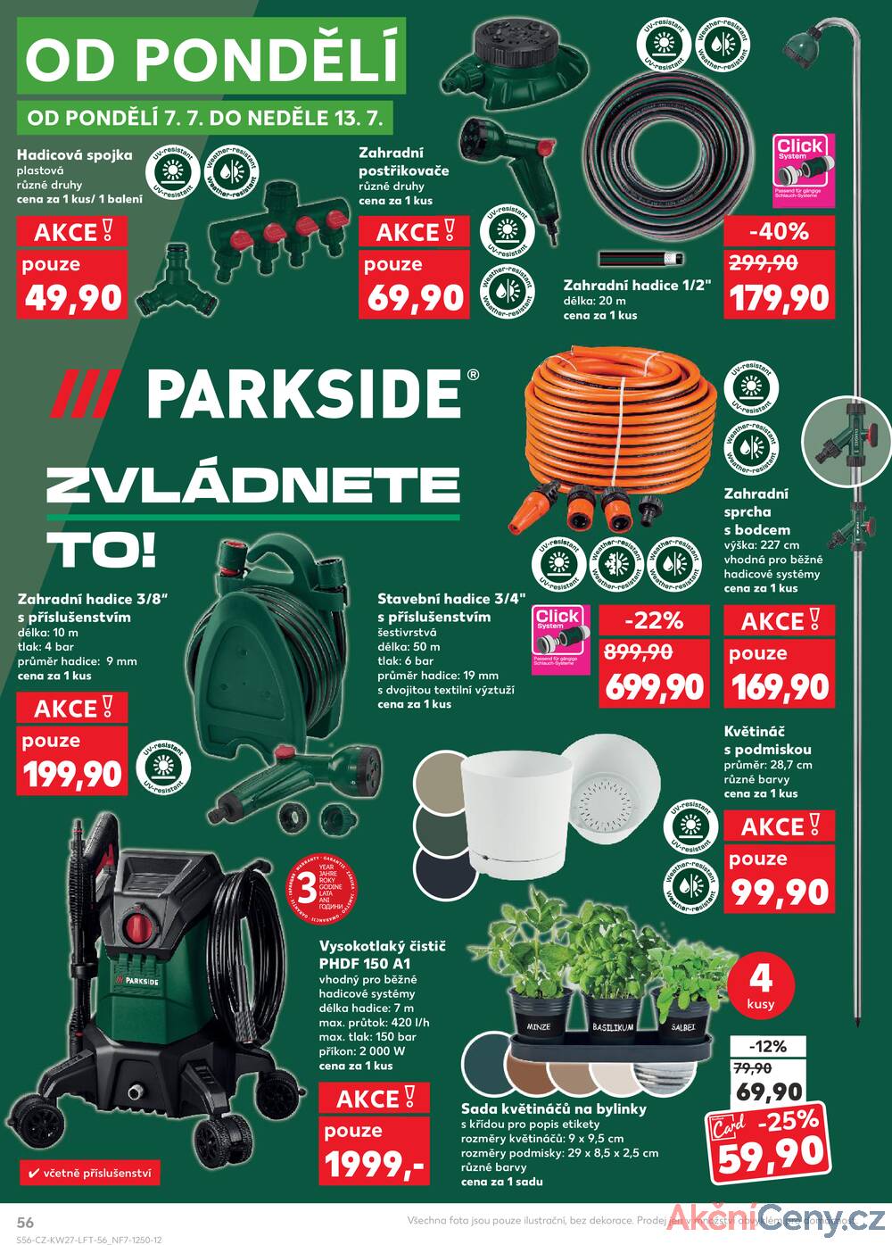 Leták Kaufland - Kaufland 2.7. - 8.7. - Kaufland - Praha 8 (Malý Klín) - strana 56