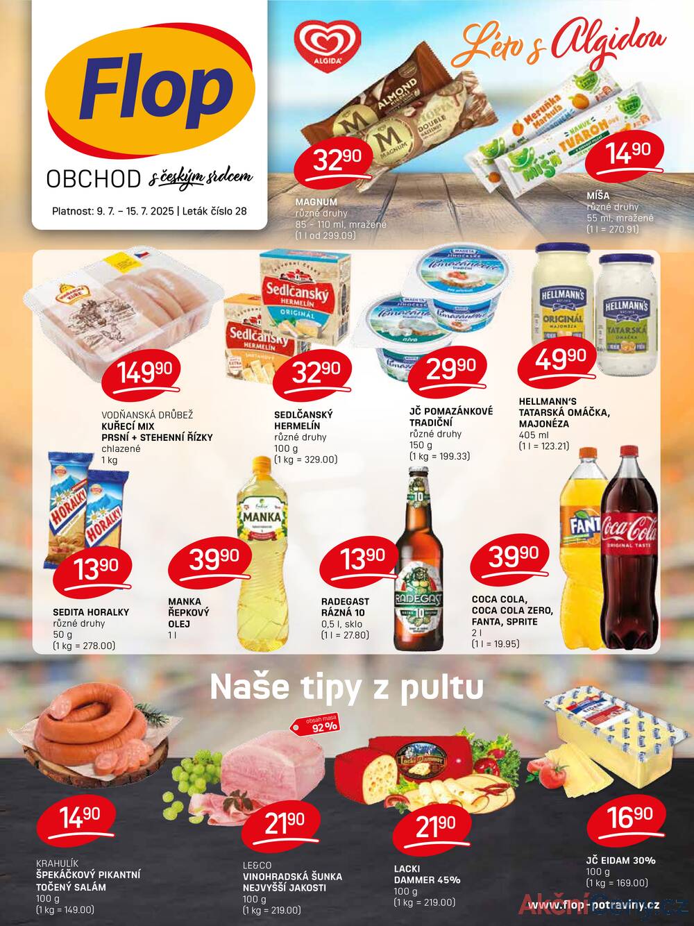 Leták FLOP - FLOP od 9.7. do 15.7.2025 - strana 1 Leták FLOP - FLOP od 9.7. do 15.7.2025 - strana 1