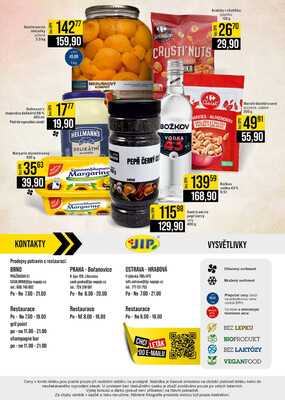 JIP Cash & Carry Brno, Praha, Ostrava od 2.7. do 8.7.2025