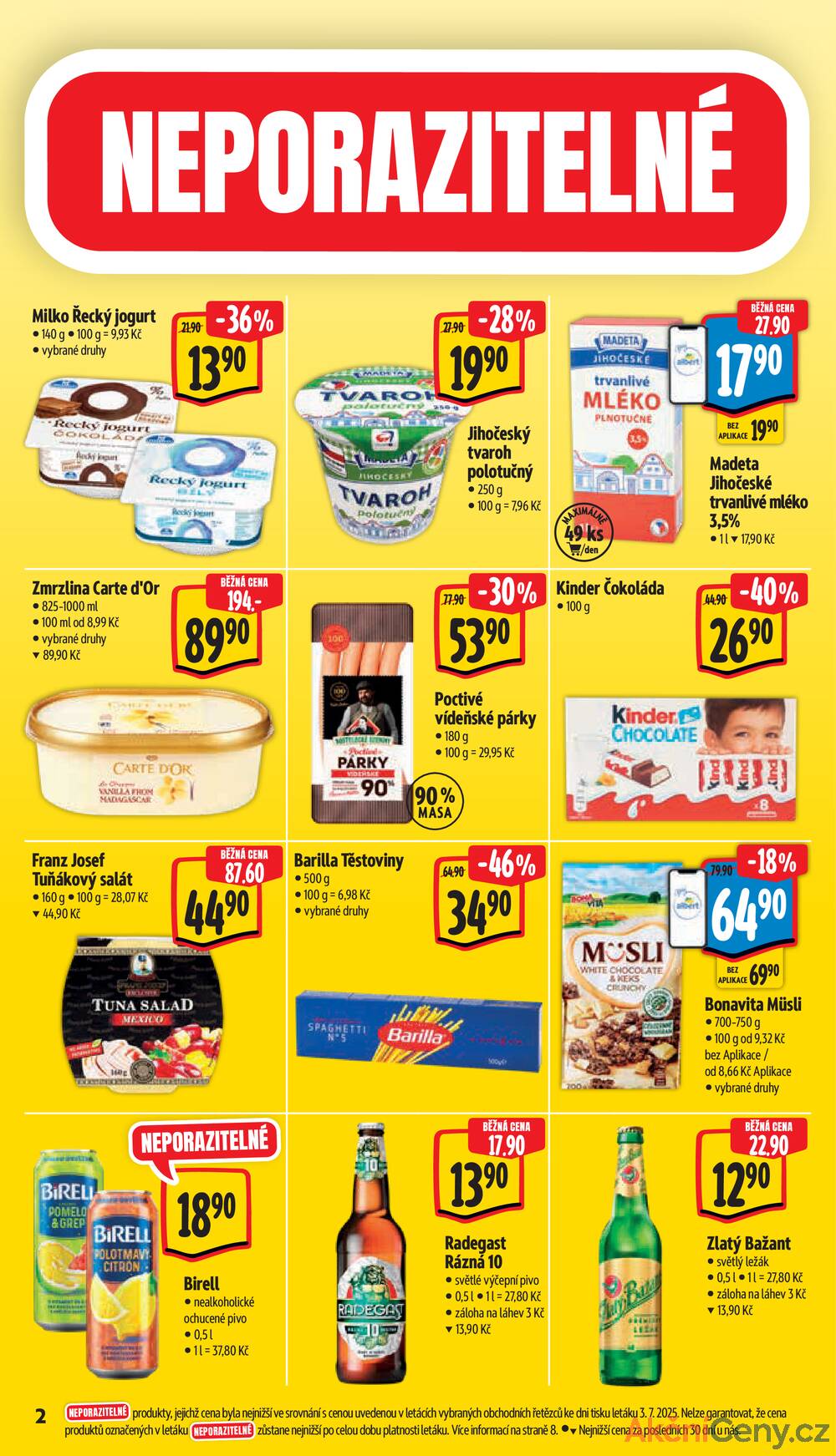 Leták Albert - Albert Supermarket od 9.7. do 15.7.2025 - strana 2 Leták Albert - Albert Supermarket od 9.7. do 15.7.2025 - strana 2