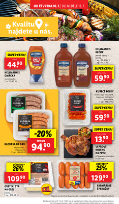 Lidl Čtvrtek od 17.7. do 20.7.2025