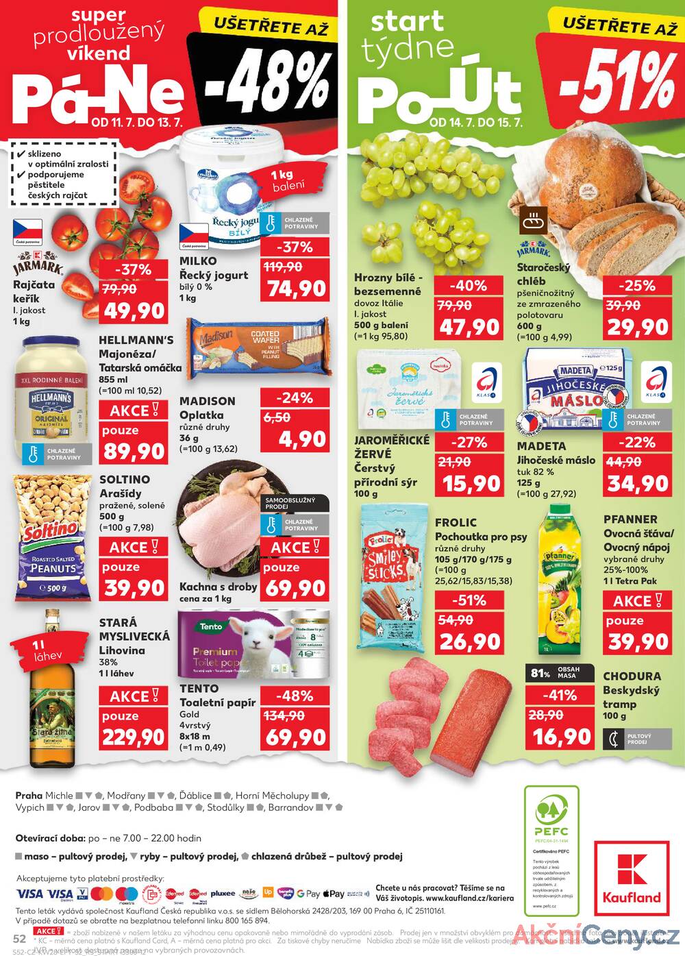 Leták Kaufland - Kaufland 9.7. - 15.7. - Kaufland - Praha 6 (Podbaba) - strana 52