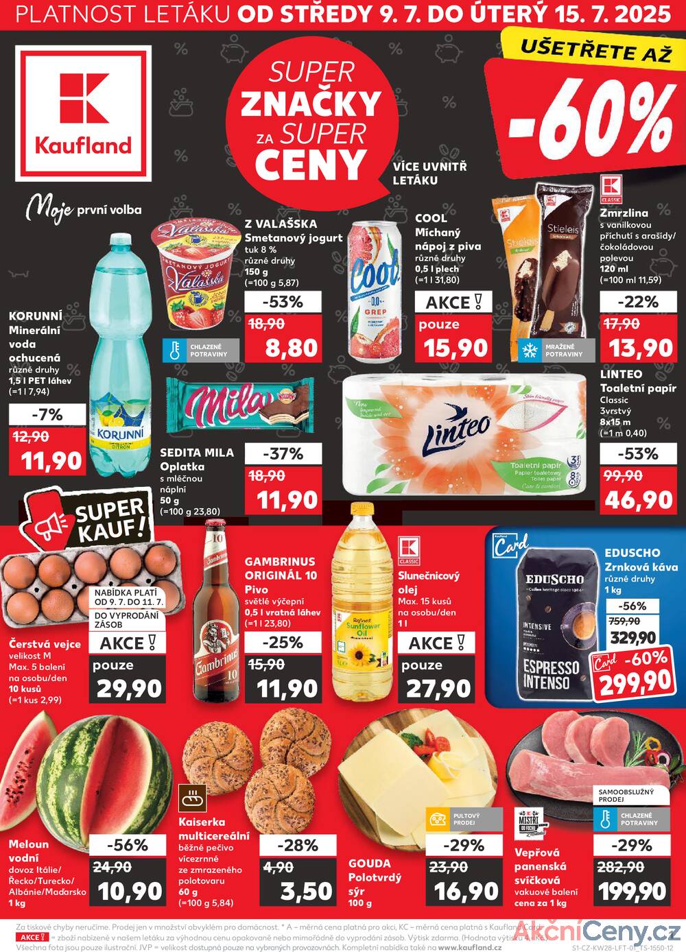 Leták Kaufland - Kaufland 9.7. - 15.7. - Kaufland Praha-Barrandov - strana 1