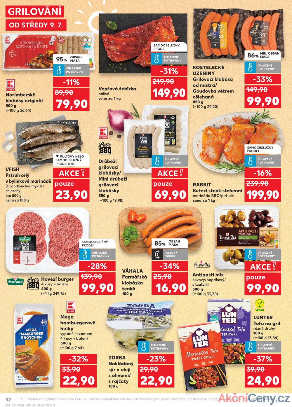 Leták Kaufland - Kaufland 9.7. - 15.7. - Kaufland - Praha 12 (Modřany) - strana 32