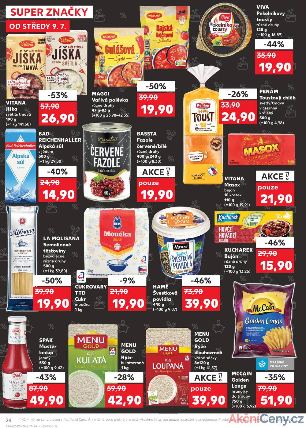 Leták Kaufland - Kaufland 9.7. - 15.7. - Kaufland - Praha - Hloubětín - strana 24