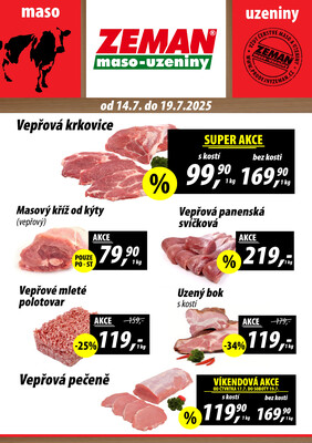 ZEMAN maso-uzeniny : 2 letáky