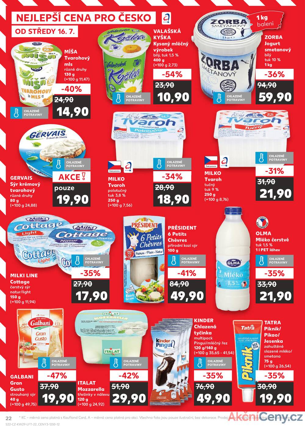 Leták Kaufland - Kaufland 16.7. - 22.7. - Kaufland - Olomouc - Hněvotínská - strana 22