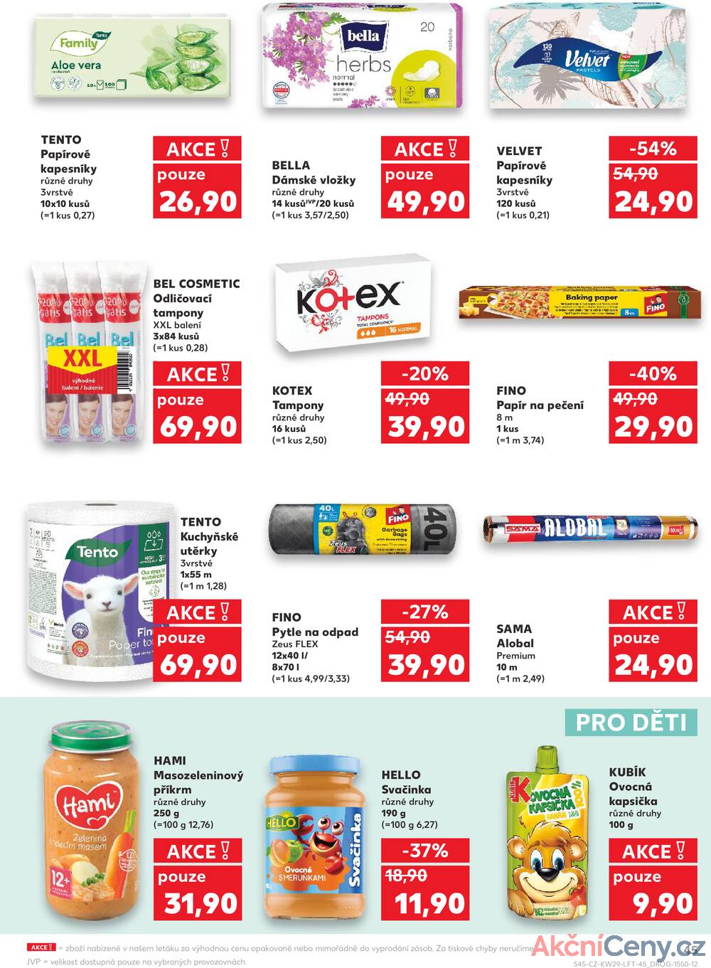 Leták Kaufland - Kaufland 16.7. - 22.7. - Kaufland - Šumperk - strana 45