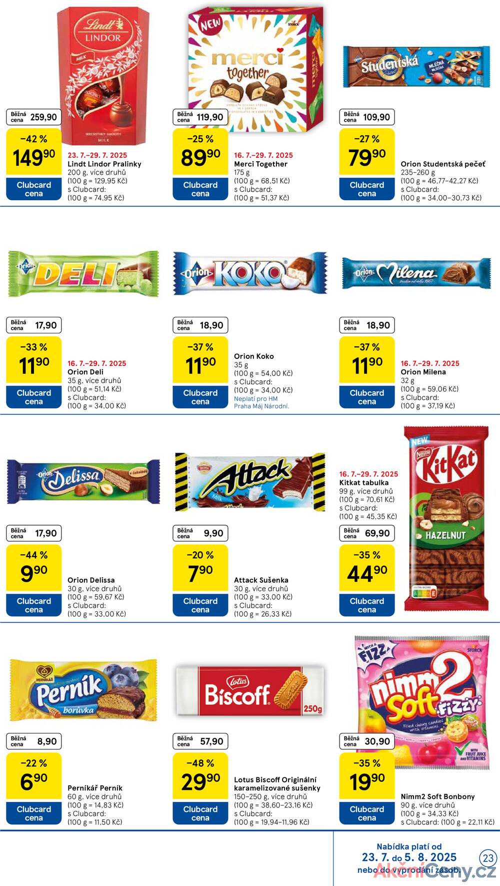 Leták Tesco - Tesco malé hypermarkety od 23.7. do 29.7.2025 - strana 23 Leták Tesco - Tesco malé hypermarkety od 23.7. do 29.7.2025 - strana 23