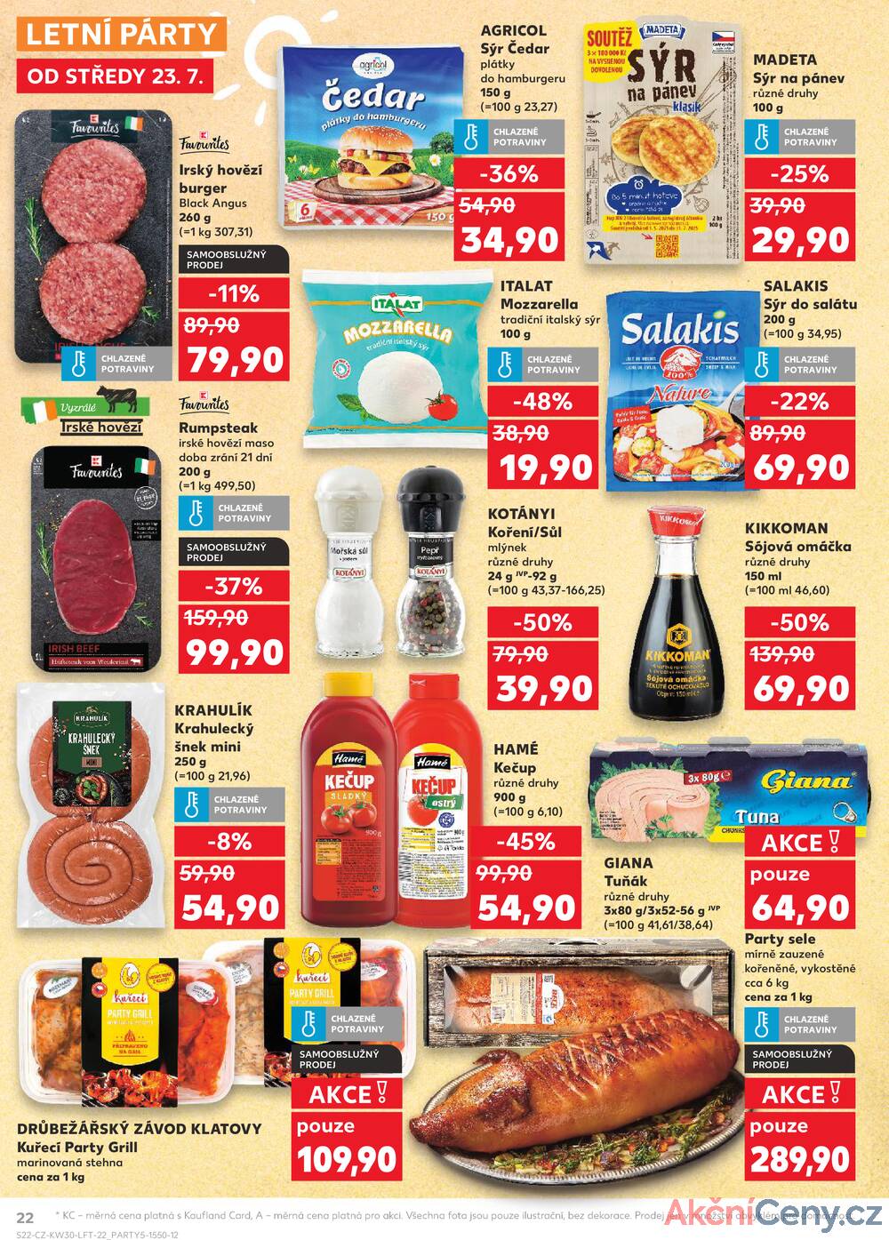 Leták Kaufland - Kaufland 23.7. - 29.7. - Kaufland - Strakonice - strana 22