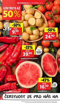 Lidl Čtvrtek od 24.7. do 27.7.2025