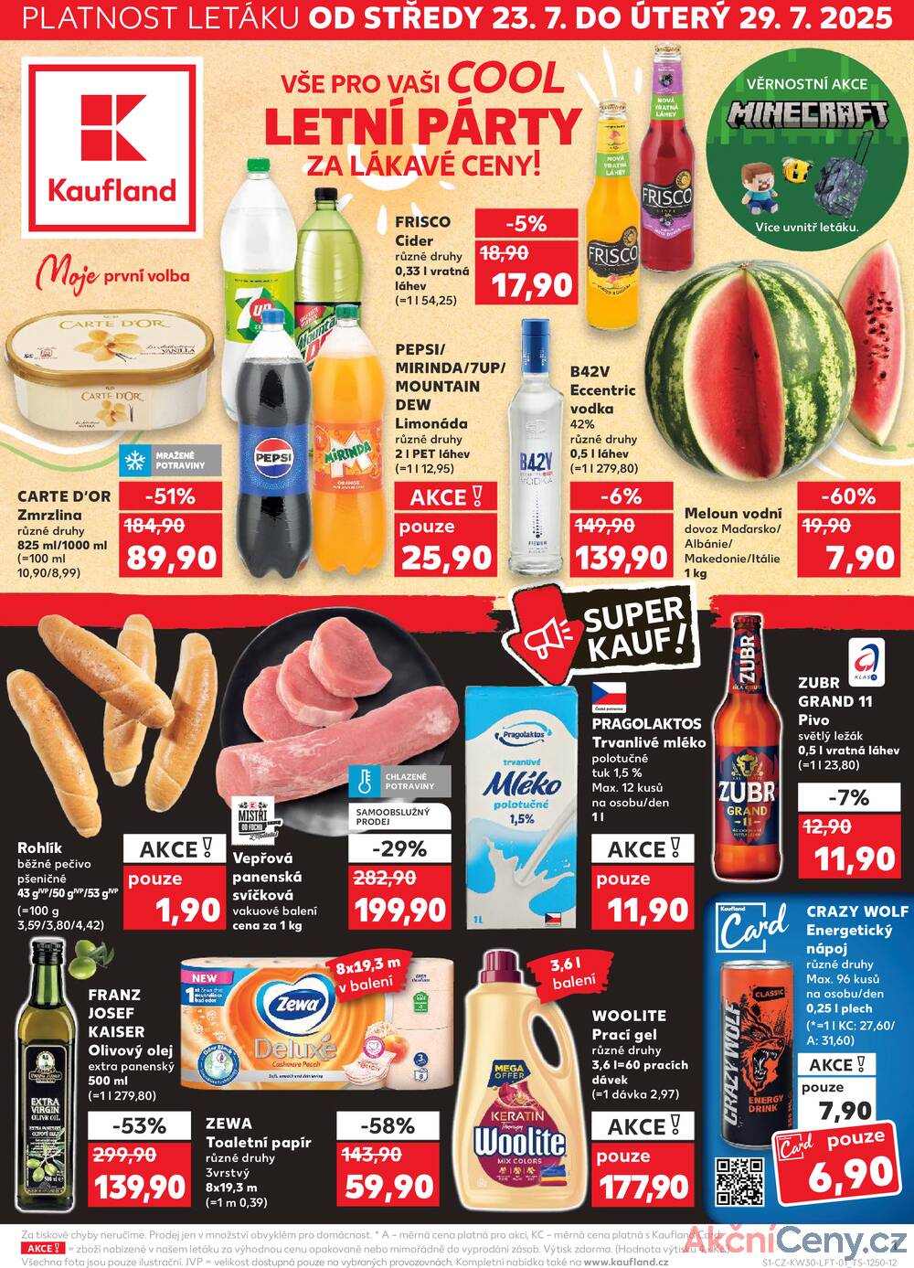 Leták Kaufland - Kaufland 23.7. - 29.7. - Kaufland - Tábor - strana 1