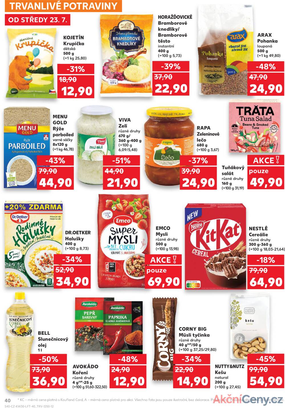 Leták Kaufland - Kaufland 23.7. - 29.7. - Kaufland - Ostrava - Poruba - strana 40