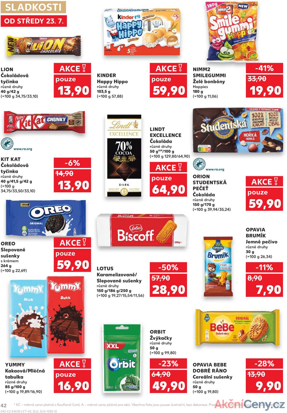 Leták Kaufland - Kaufland 23.7. - 29.7. - Kaufland - Rakovník (ul. Luženská) - strana 42