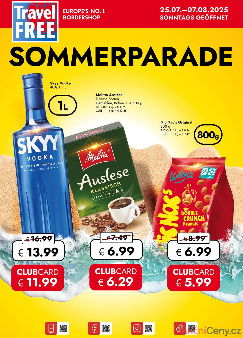 Leták Travel Free s.r.o. - Travel Free od 25.7. do 7.8.2025 - strana 1