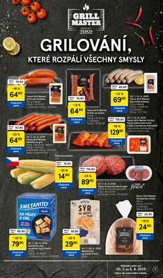 Tesco supermarkety od 30.7. do 5.8.2025