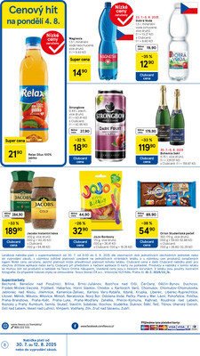 Tesco supermarkety od 30.7. do 5.8.2025