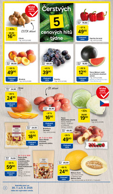 Tesco malé hypermarkety od 30.7. do 5.8.2025