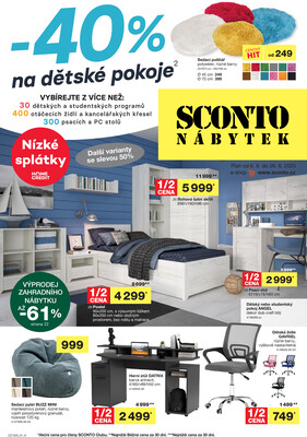 Letáky SCONTO Nábytek