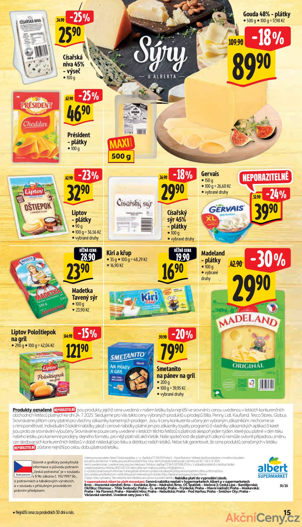 Leták Albert - Albert Supermarket od 30.7. do 5.8.2025 - strana 17 Leták Albert - Albert Supermarket od 30.7. do 5.8.2025 - strana 17