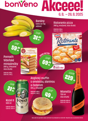 BonVeno  od 6.8. do 26.8.2025