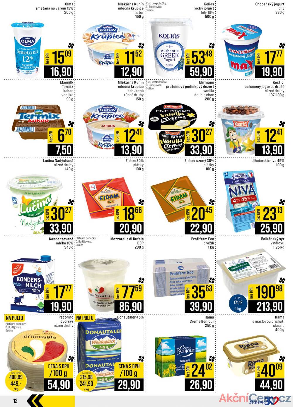 Leták JIP - JIP Cash & Carry České Budějovice, Most, Náchod, Polička, Sušice a Svoboda nad Úpou od 6.8. do 12.8.2025 - strana 12