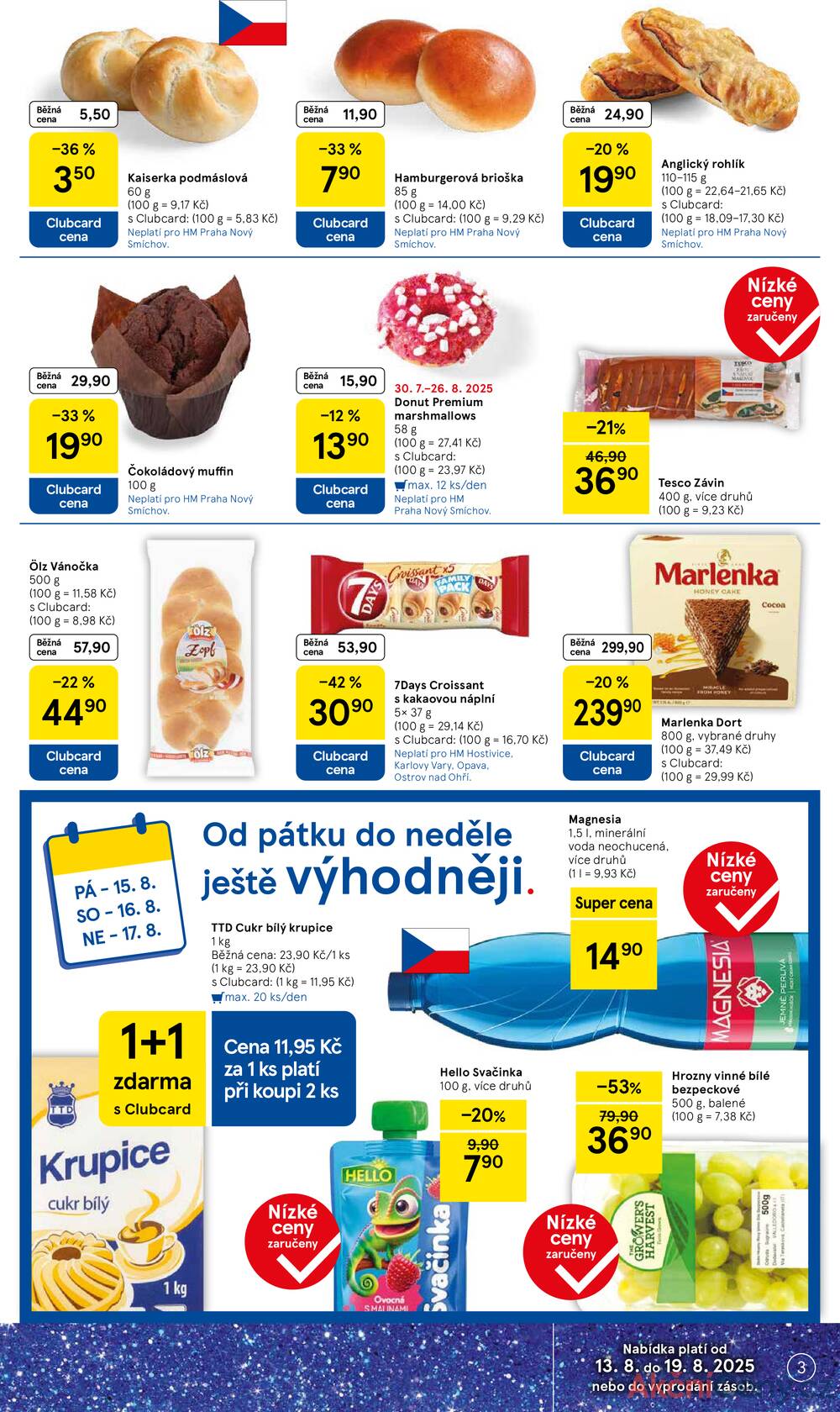 Leták Tesco - Tesco malé hypermarkety od 13.8. do 19.8.2025 - strana 3 Leták Tesco - Tesco malé hypermarkety od 13.8. do 19.8.2025 - strana 3
