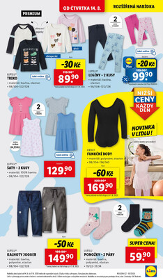 Lidl Čtvrtek od 14.8. do 17.8.2025