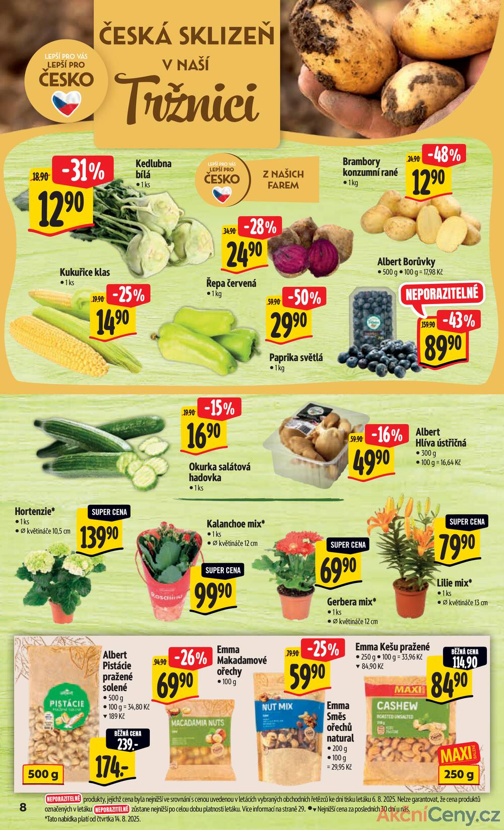 Leták Albert - Albert Hypermarket od 13.8. do 19.8.2025 - strana 8 Leták Albert - Albert Hypermarket od 13.8. do 19.8.2025 - strana 8