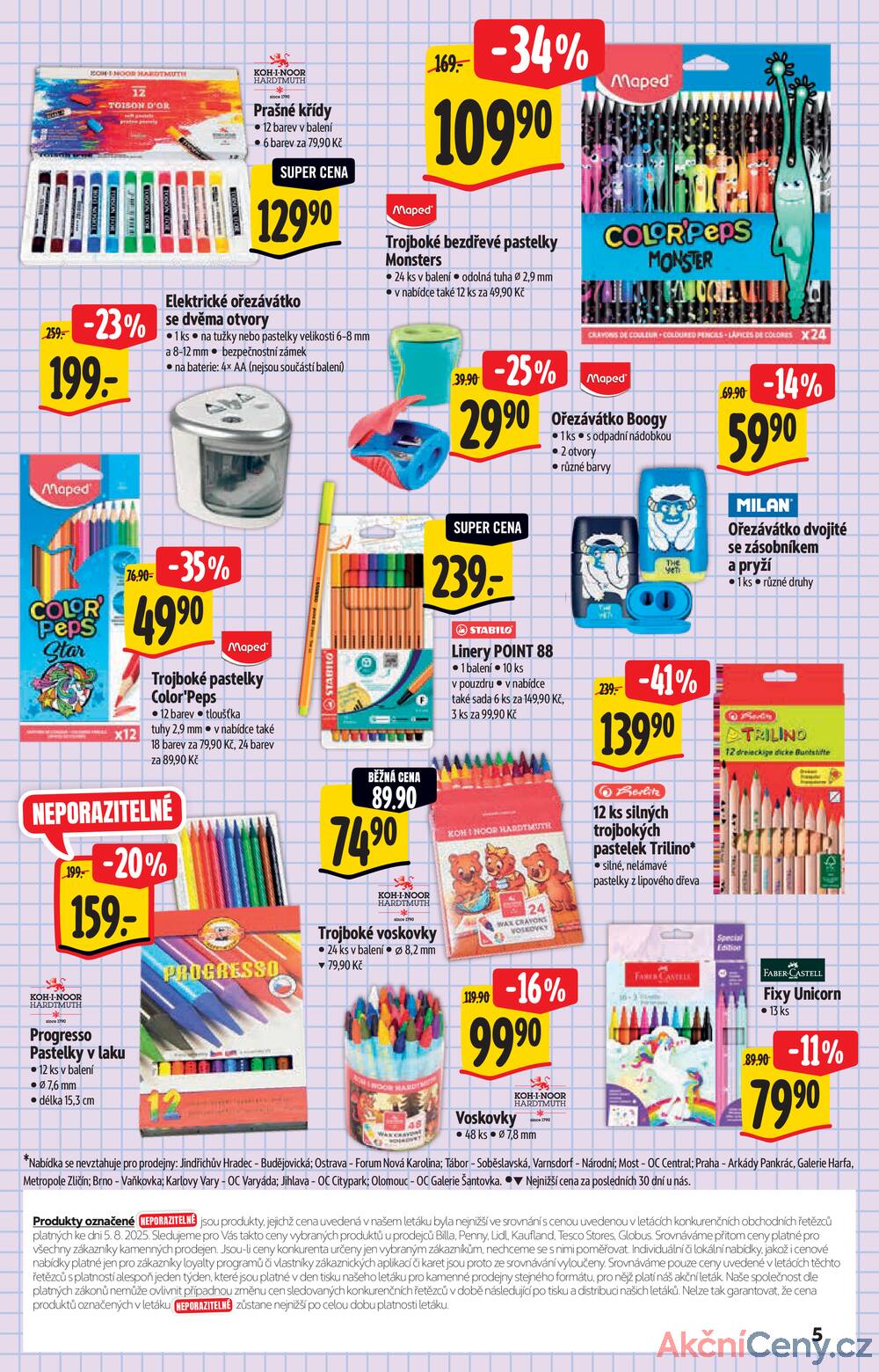 Leták Albert - Albert  Hypermarket katalog škola od 13.8. do 9.9.2025 - strana 5
